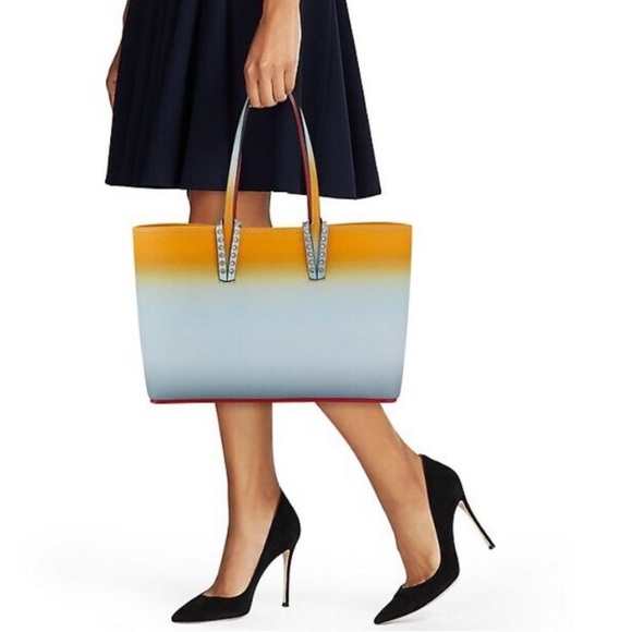Christian Louboutin Handbags - CHRISTIAN LOUBOUTIN OMBRE CABATA TOTE AND POUCH